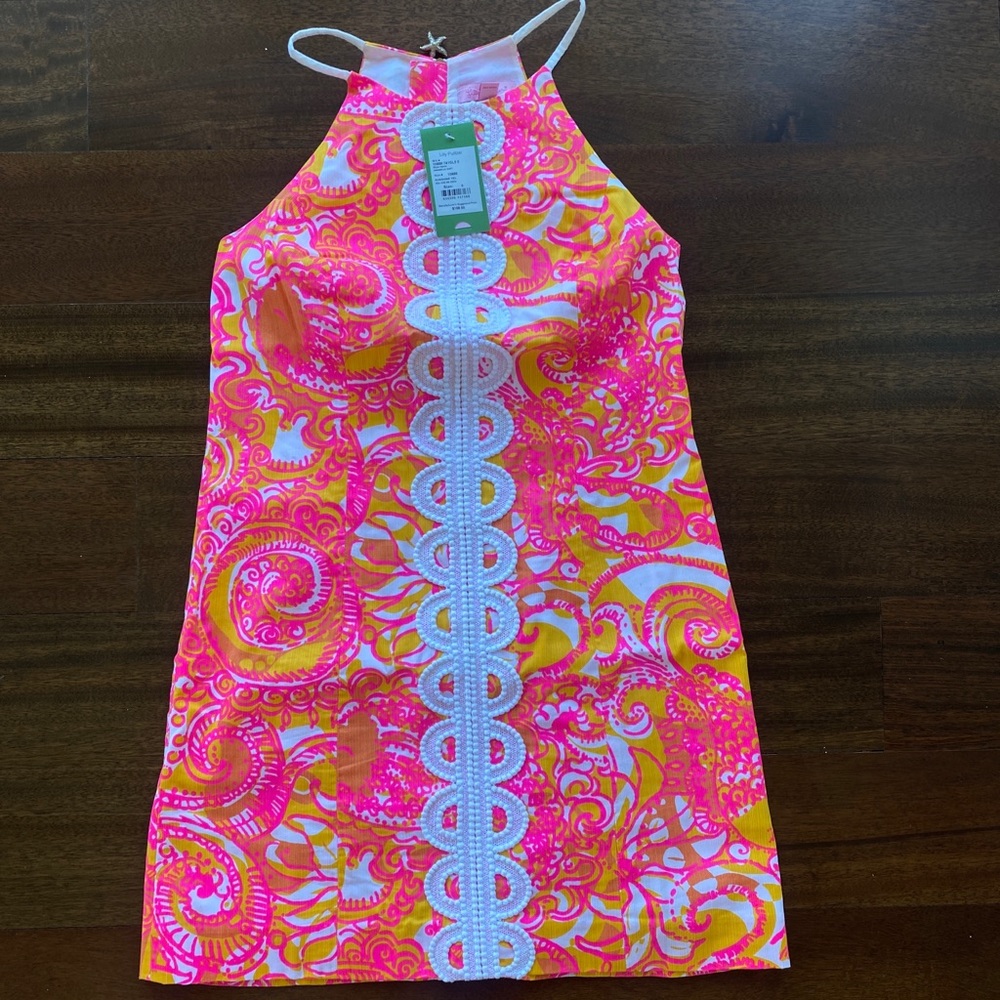 Lilly Pulitzer Sea and Be Seen Embroidery Dress 0